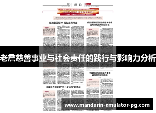 老詹慈善事业与社会责任的践行与影响力分析